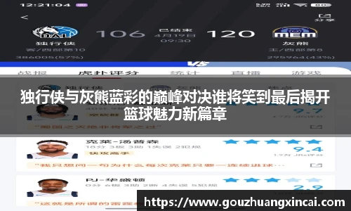 独行侠与灰熊蓝彩的巅峰对决谁将笑到最后揭开篮球魅力新篇章